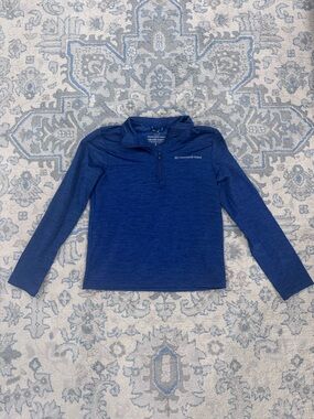 Vineyard Vines Kids Blue Quarter-Zip Pullover